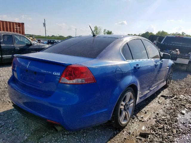 6G2ER57719L163562 - 2009 PONTIAC G8 BLUE photo 4