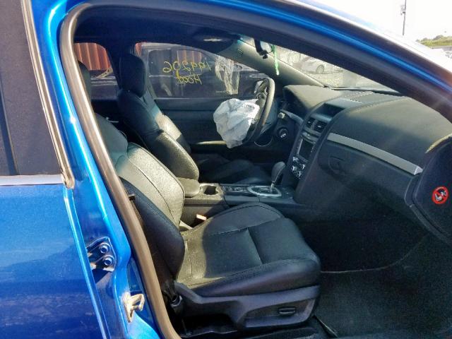 6G2ER57719L163562 - 2009 PONTIAC G8 BLUE photo 5