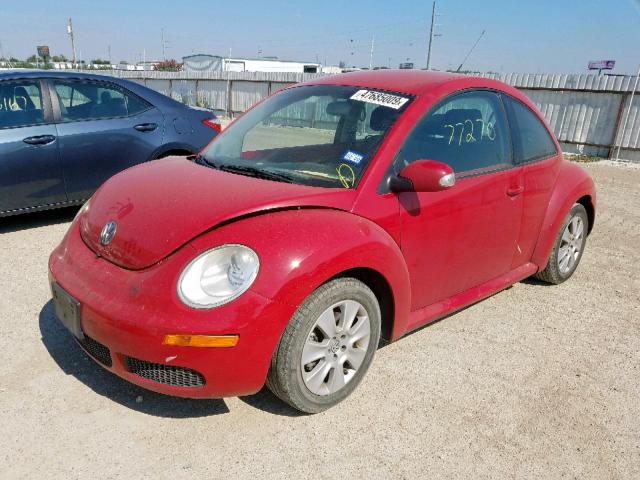 3VWPW31C89M513074 - 2009 VOLKSWAGEN NEW BEETLE წითელი ფოტო 2