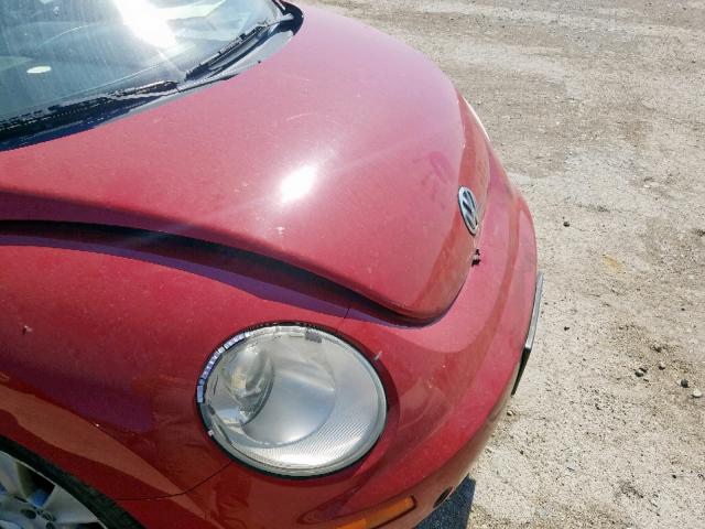 3VWPW31C89M513074 - 2009 VOLKSWAGEN NEW BEETLE წითელი ფოტო 9