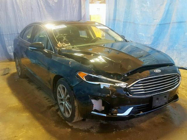 3FA6P0CDXKR150839 - 2019 FORD FUSION SEL BLACK photo 1