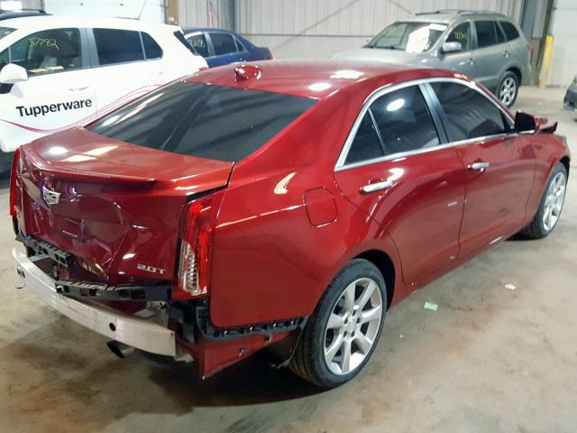 1G6AG5RX1F0100990 - 2015 CADILLAC ATS RED photo 4