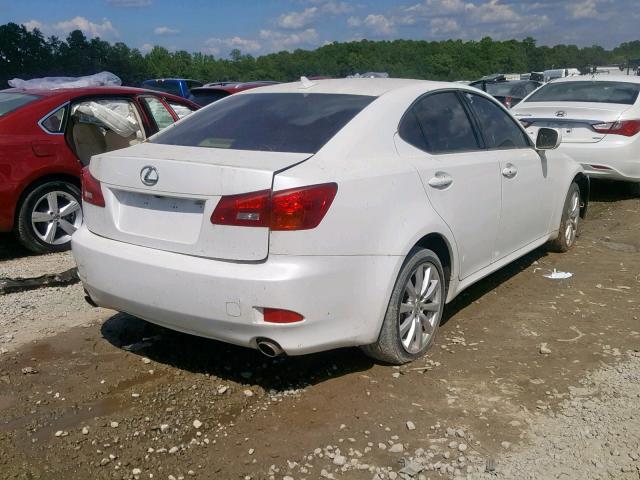 JTHCK262275015039 - 2007 LEXUS IS 250 WHITE photo 4