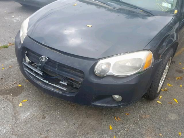 1C3AL56RX5N684911 - 2005 CHRYSLER SEBRING TO BLACK photo 9