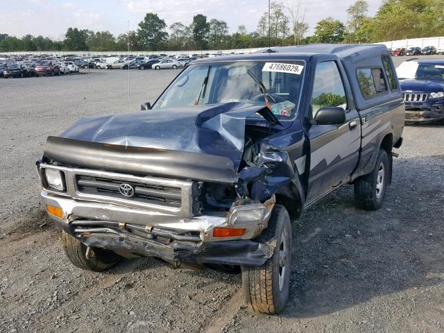 JT4RN01P8N7053709 - 1992 TOYOTA PICKUP 1/2 BLUE photo 2