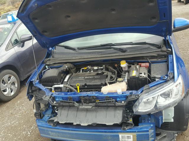 1G1JB5SHXH4155781 - 2017 CHEVROLET SONIC LS BLUE photo 7