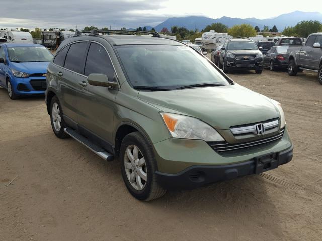 JHLRE48707C034713 - 2007 HONDA CR-V EXL GREEN photo 1