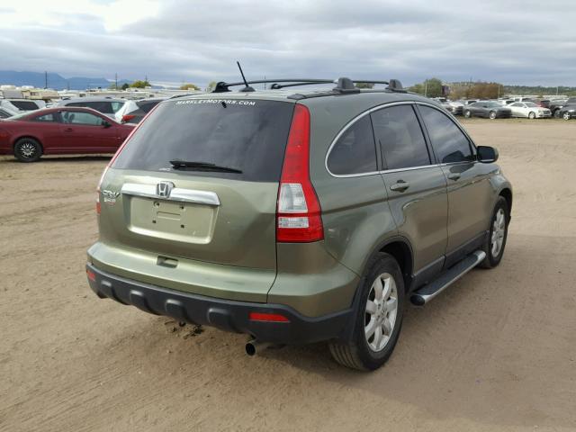 JHLRE48707C034713 - 2007 HONDA CR-V EXL GREEN photo 4