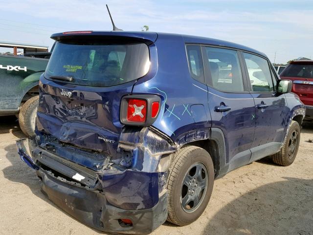 ZACCJAAT8GPD03797 - 2016 JEEP RENEGADE S ლურჯი ფოტო 4