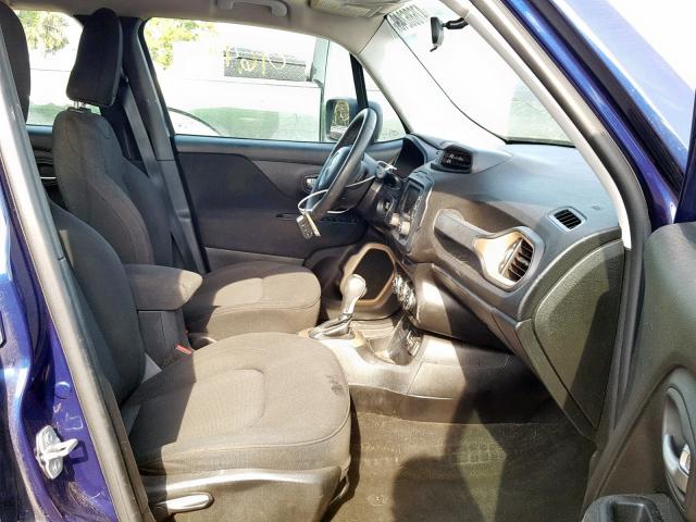 ZACCJAAT8GPD03797 - 2016 JEEP RENEGADE S ლურჯი ფოტო 5