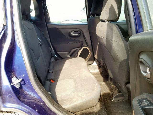 ZACCJAAT8GPD03797 - 2016 JEEP RENEGADE S ლურჯი ფოტო 6