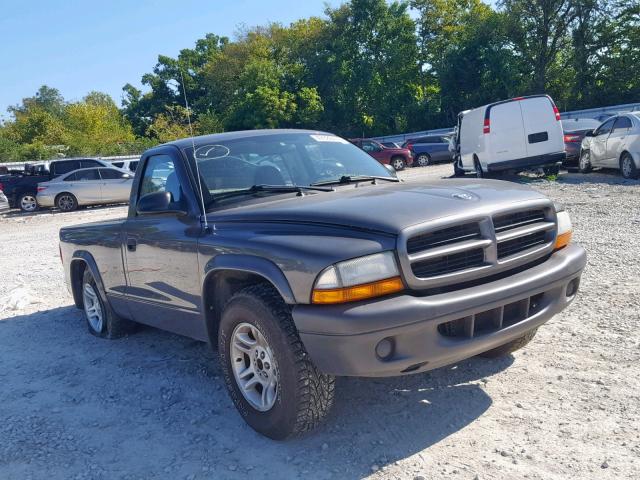 1D7FL16X13S310992 - 2003 DODGE DAKOTA SXT GRAY photo 1