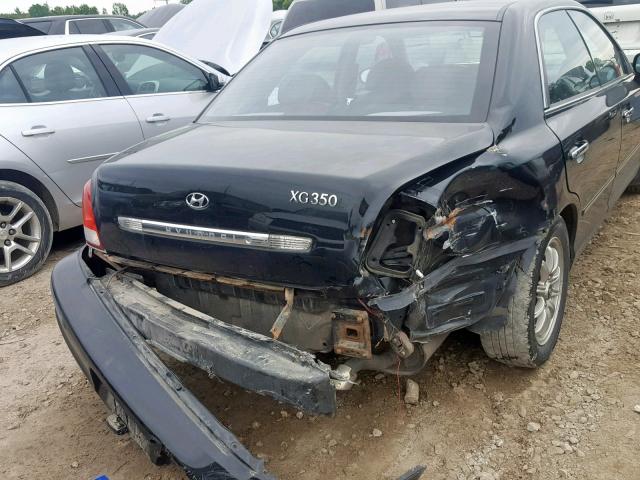 KMHFU45E33A251468 - 2003 HYUNDAI XG 350 BLACK photo 9