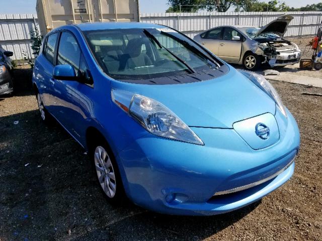 1N4AZ0CPXDC421799 - 2013 NISSAN LEAF S BLUE photo 1