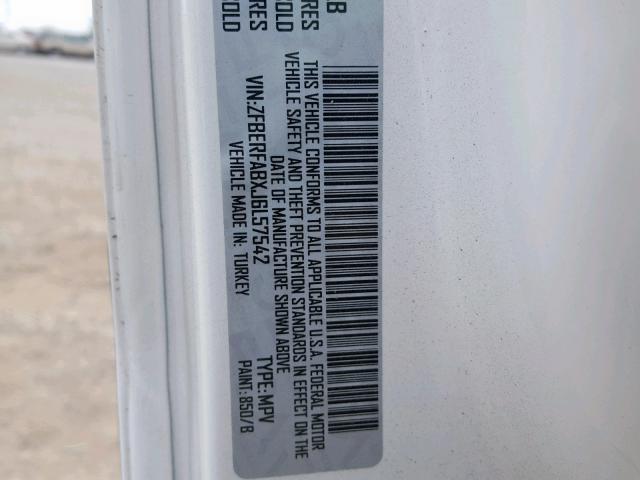 ZFBERFABXJ6L57542 - 2018 RAM PROMASTER 白色 照片 10