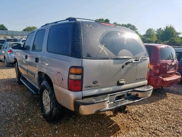 1GNEK13Z74J321220 - 2004 CHEVROLET TAHOE K150 TAN photo 3