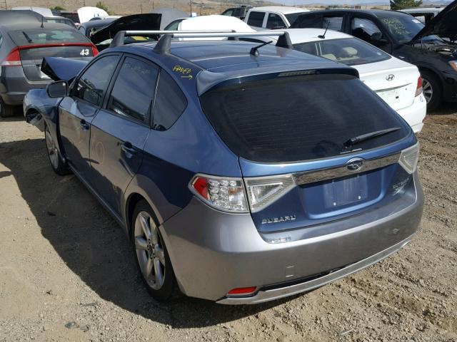 JF1GH63608H817501 - 2008 SUBARU IMPREZA OU BLUE photo 3