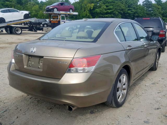 1HGCP26858A005879 - 2008 HONDA ACCORD EXL GOLD photo 4