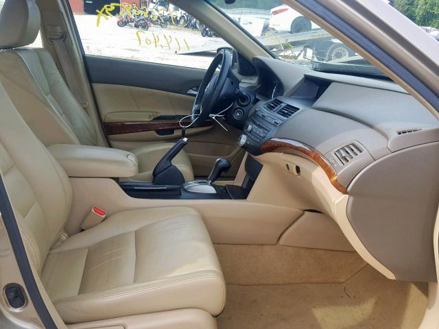 1HGCP26858A005879 - 2008 HONDA ACCORD EXL GOLD photo 5