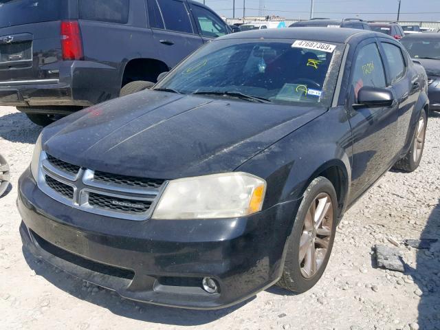 1B3BD1FG3BN546452 - 2011 DODGE AVENGER MA BLACK photo 2