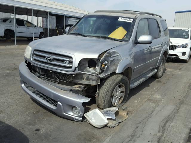 5TDBT48A81S001352 - 2001 TOYOTA SEQUOIA LI SILVER photo 2