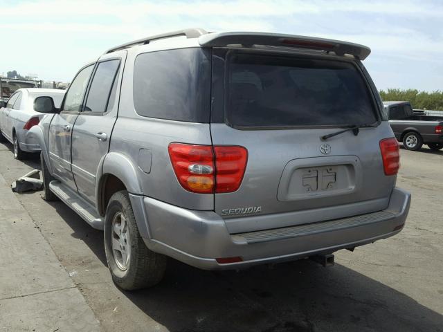 5TDBT48A81S001352 - 2001 TOYOTA SEQUOIA LI SILVER photo 3