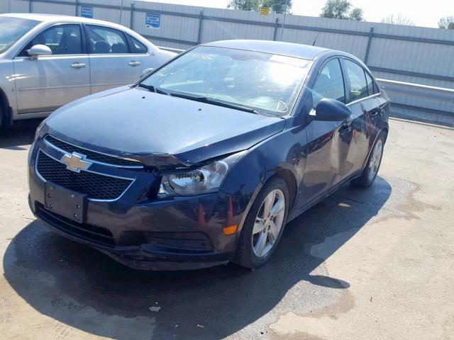 1G1P75SZXE7250064 - 2014 CHEVROLET CRUZE BLUE photo 2