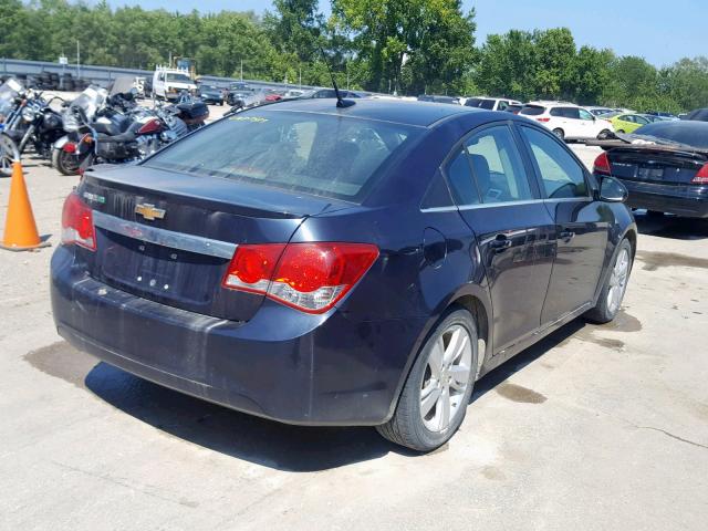 1G1P75SZXE7250064 - 2014 CHEVROLET CRUZE BLUE photo 4