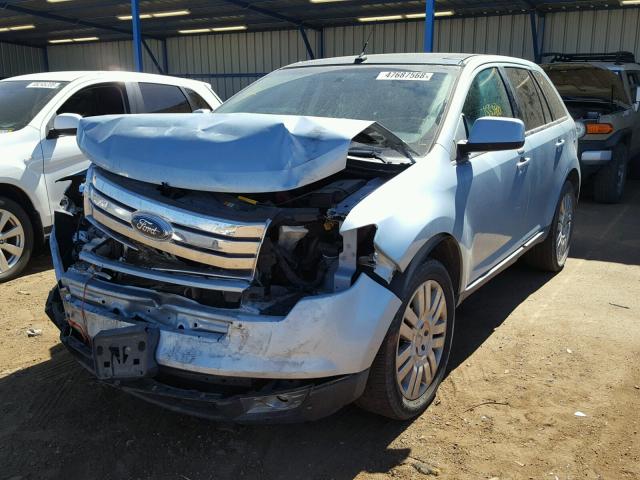 2FMDK39C38BA91247 - 2008 FORD EDGE LIMIT BLUE photo 2