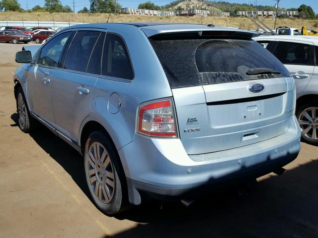 2FMDK39C38BA91247 - 2008 FORD EDGE LIMIT BLUE photo 3