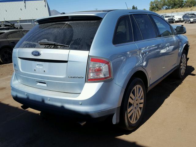 2FMDK39C38BA91247 - 2008 FORD EDGE LIMIT BLUE photo 4