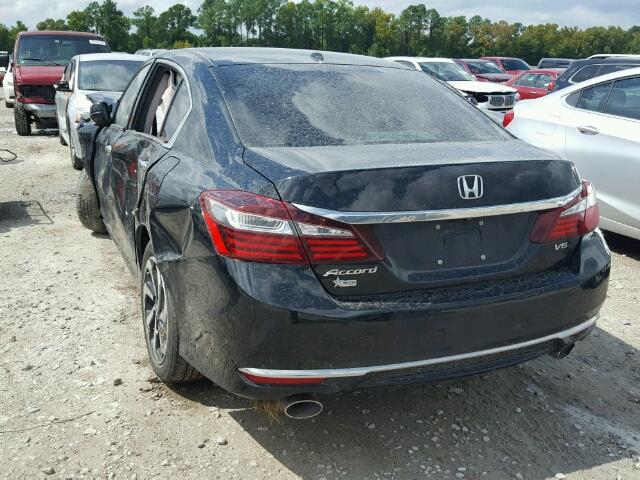 1HGCR3F84GA003748 - 2016 HONDA ACCORD EXL BLACK photo 3