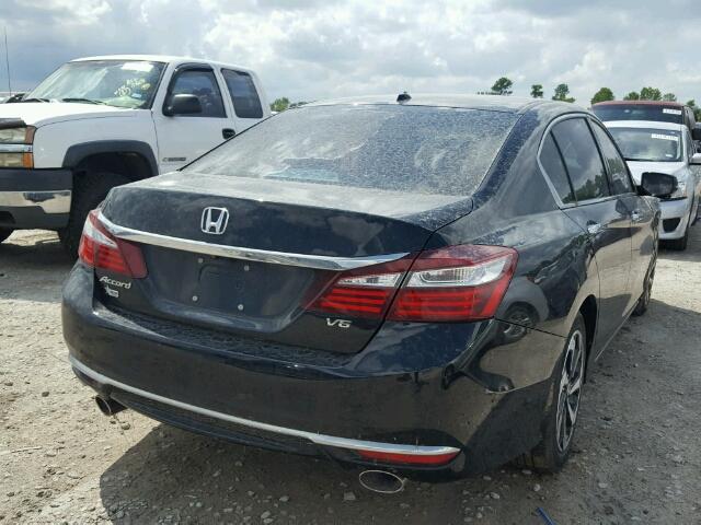 1HGCR3F84GA003748 - 2016 HONDA ACCORD EXL BLACK photo 4