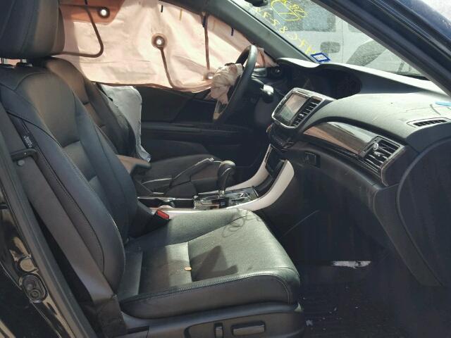 1HGCR3F84GA003748 - 2016 HONDA ACCORD EXL BLACK photo 5