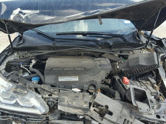 1HGCR3F84GA003748 - 2016 HONDA ACCORD EXL BLACK photo 7