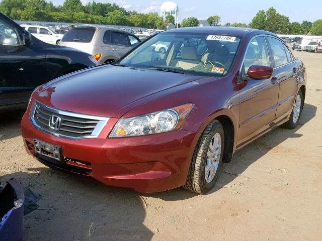 1HGCP26449A100190 - 2009 HONDA ACCORD LXP BURGUNDY photo 2