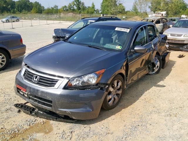 1HGCP26809A160616 - 2009 HONDA ACCORD EXL GRAY photo 2