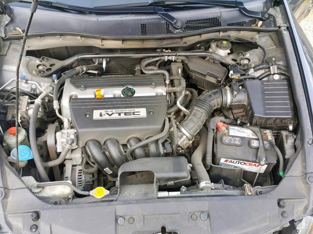 1HGCP26809A160616 - 2009 HONDA ACCORD EXL GRAY photo 7