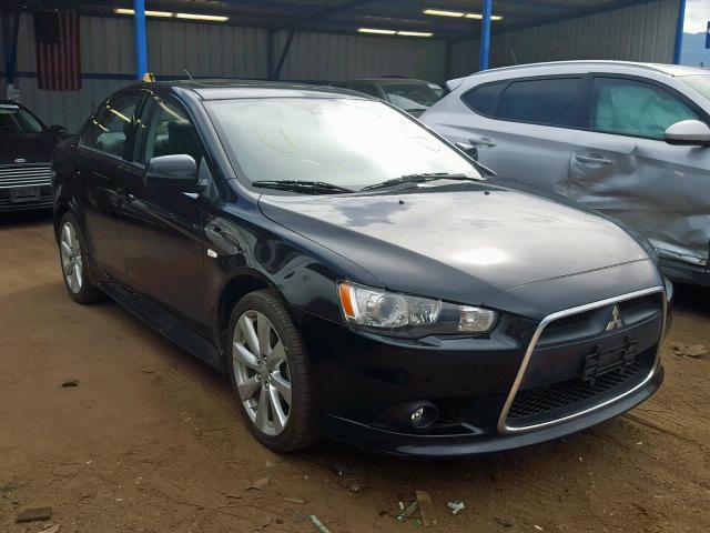 JA32U8FW9DU011258 - 2013 MITSUBISHI LANCER GT BLACK photo 1