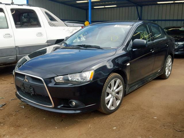 JA32U8FW9DU011258 - 2013 MITSUBISHI LANCER GT BLACK photo 2