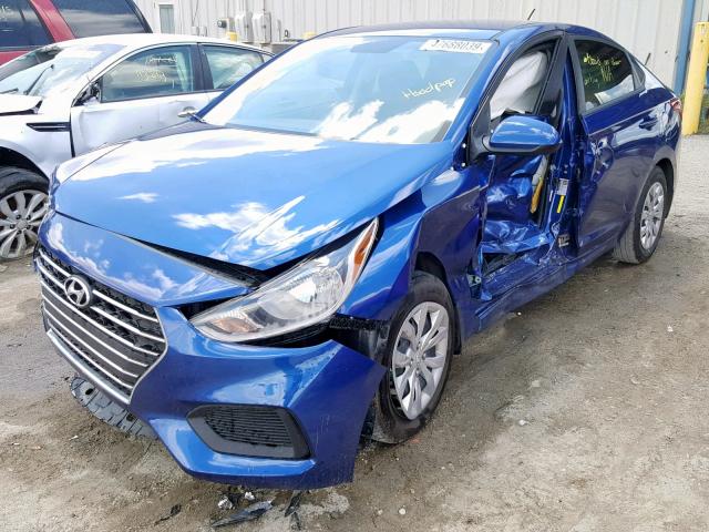 3KPC24A31KE073024 - 2019 HYUNDAI ACCENT SE BLUE photo 2