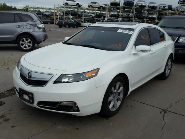 19UUA8F24EA008658 - 2014 ACURA TL WHITE photo 2