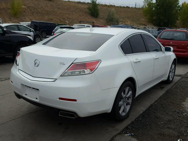 19UUA8F24EA008658 - 2014 ACURA TL WHITE photo 4