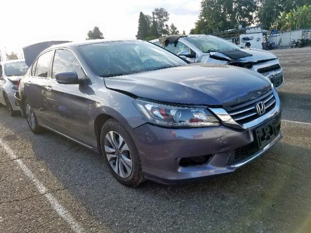 1HGCR2F37FA108636 - 2015 HONDA ACCORD LX GRAY photo 1