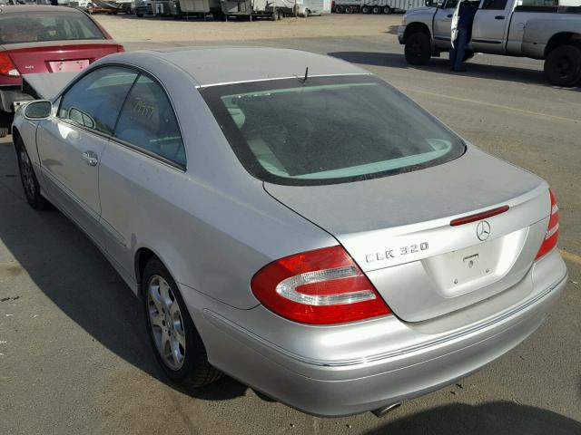 WDBTJ65J83F024738 - 2003 MERCEDES-BENZ CLK 320C SILVER photo 3