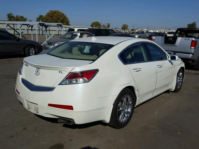 19UUA86569A013960 - 2009 ACURA TL WHITE photo 4