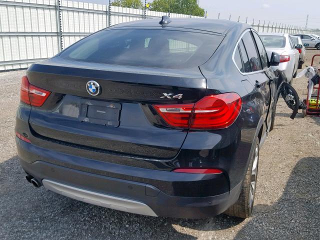 5UXXW3C55F0M86656 - 2015 BMW X4 XDRIVE2 BLACK photo 4