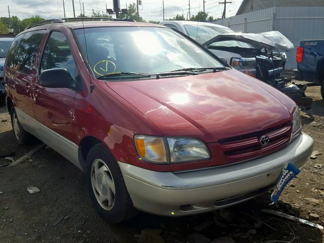 4T3ZF13C2YU285518 - 2000 TOYOTA SIENNA LE RED photo 1