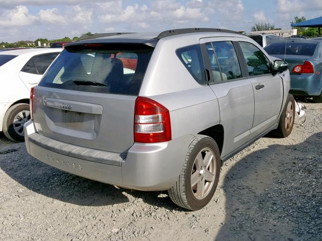 1J8FT47067D244830 - 2007 JEEP COMPASS SILVER photo 4