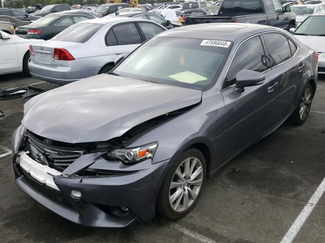 JTHBF1D21F5067628 - 2015 LEXUS IS 250 GRAY photo 2